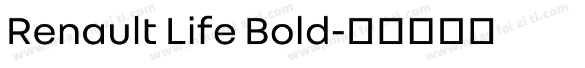 Renault Life Bold字体转换